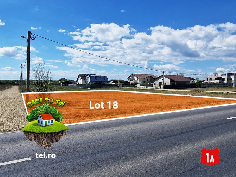 Crevedia, Casa cu Tei teren langa padure intrare din DN1A
